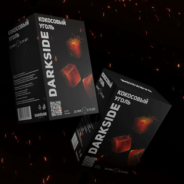 Уголь DARKSIDE CHARCOAL (BIG CUBE) 1KG 72 BRICKS в Санкт-Петербурге