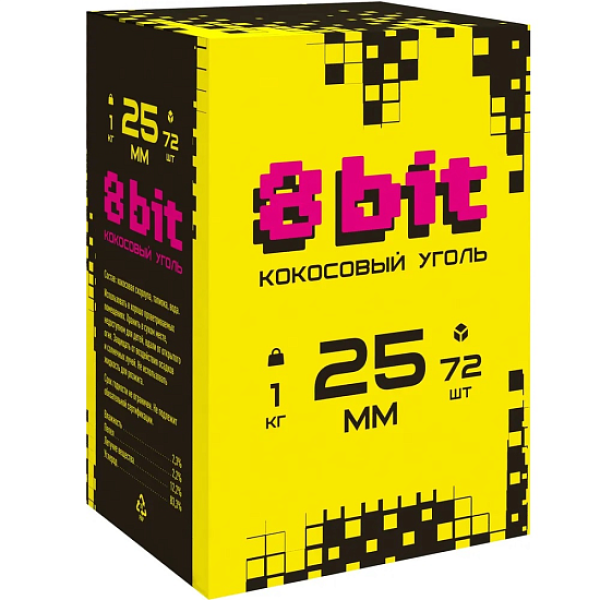 Кокосовый уголь Cocoloco 8bit 25мм в Санкт-Петербурге