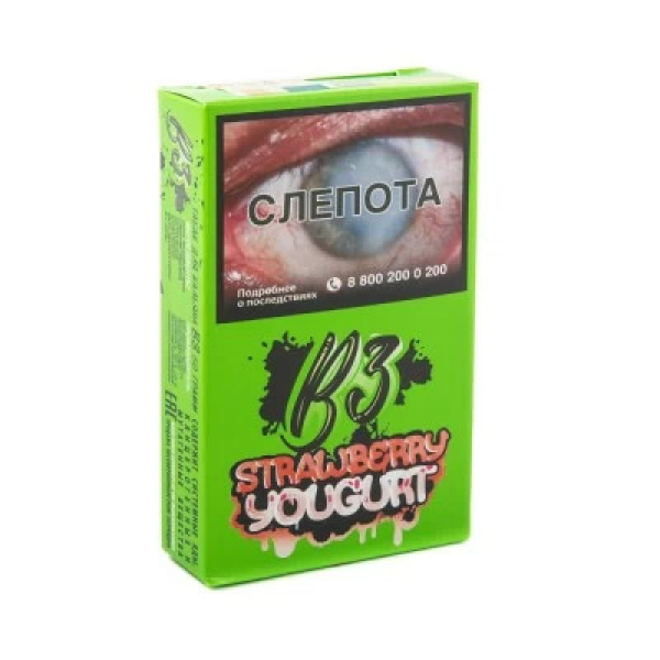 Табак B3 Strawberry Youghurt (Клубничный Йогурт) 50 гр в Санкт-Петербурге