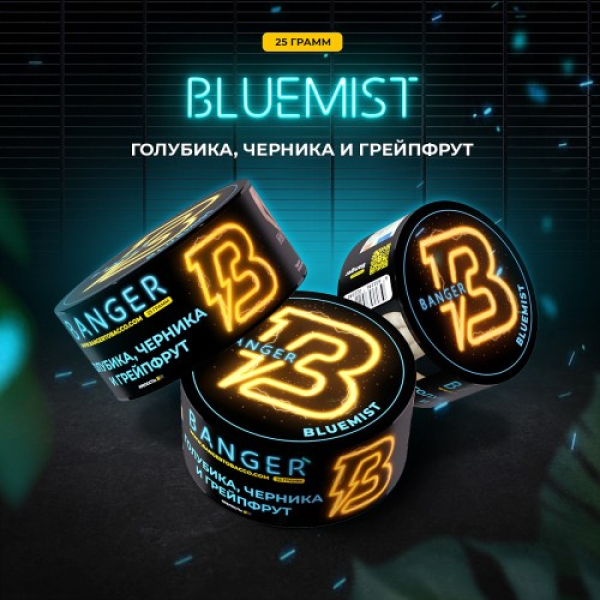 Табак Banger Bluemist (Голубика Черника и Грейпфрут) 25 гр в Санкт-Петербурге