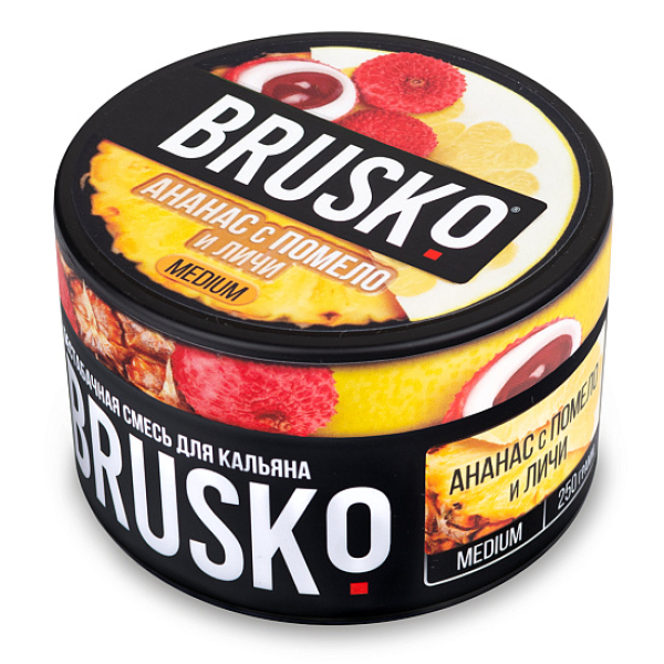 Смесь BRUSKO АНАНАС С ПОМЕЛО И ЛИЧИ (MEDIUM) 250 гр в Санкт-Петербурге