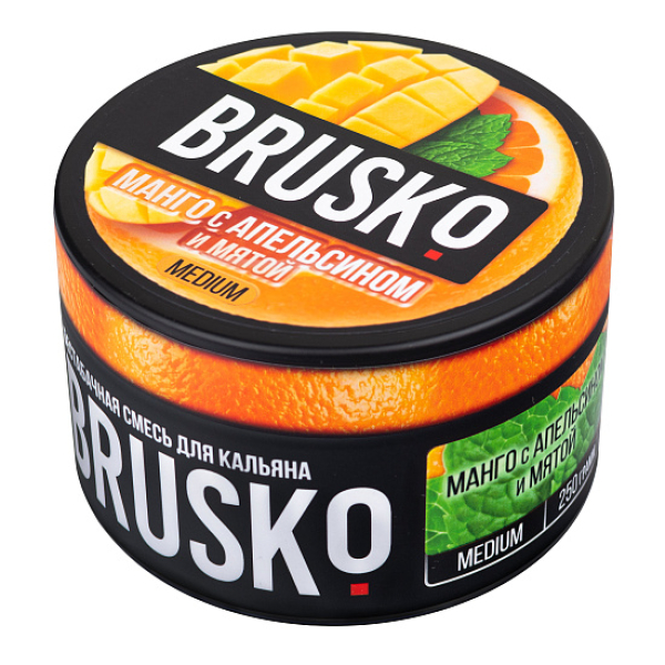 Смесь BRUSKO МАНГО С АПЕЛЬСИНОМ И МЯТОЙ (MEDIUM) 250 гр в Санкт-Петербурге