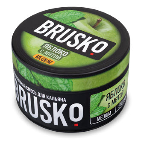 Смесь BRUSKO ЯБЛОКО С МЯТОЙ (MEDIUM) 250 гр в Санкт-Петербурге