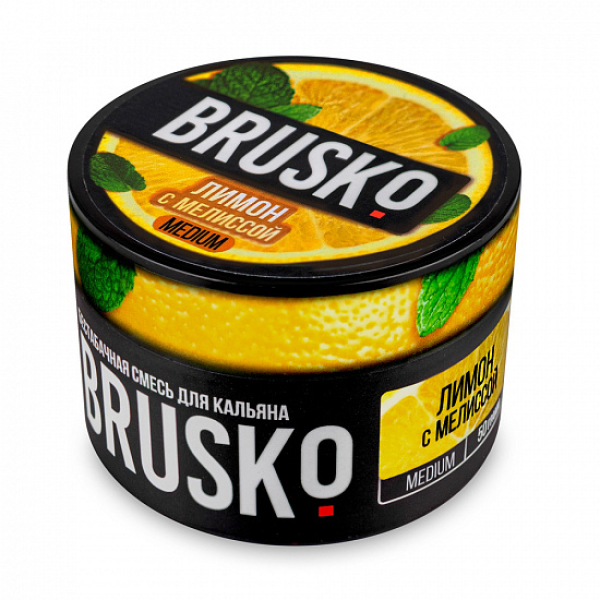 Смесь Brusko Medium Лимон мелисса 50 грамм в Санкт-Петербурге