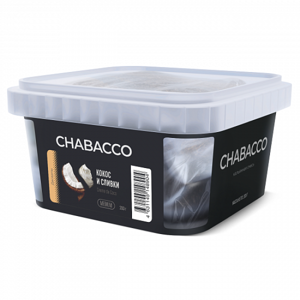 Смесь Chabacco Medium Creme De Coco (Кокос И Сливки) 200 гр в Санкт-Петербурге