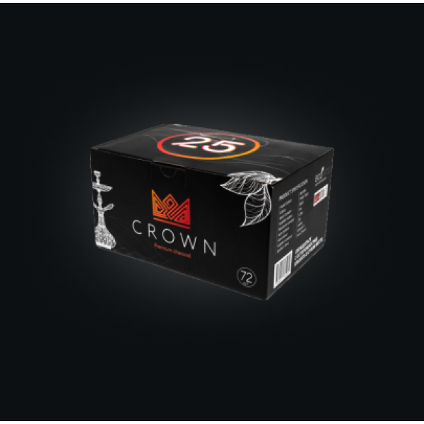 Уголь Crown 25 мм для кальяна (72 шт.) в Санкт-Петербурге