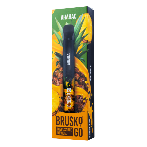 Одноразовая электронная сигарета Brusko Go Ананас 800 затяжек в Санкт-Петербурге