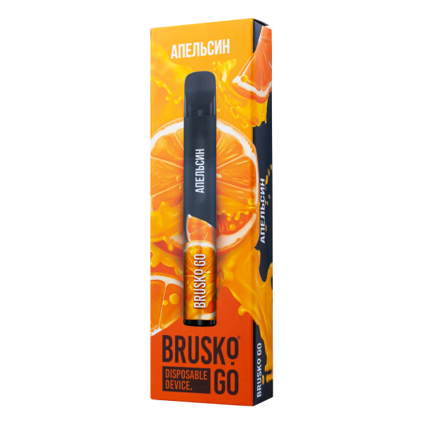 Одноразовая электронная сигарета Brusko Go Апельсин 800 затяжек в Санкт-Петербурге