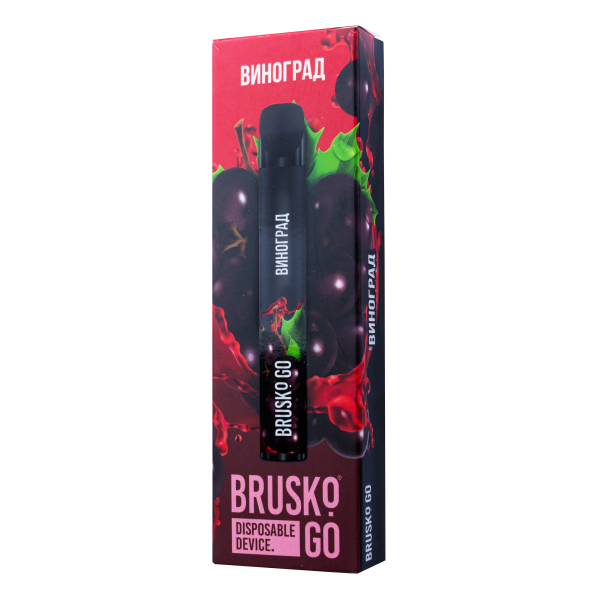 Одноразовая электронная сигарета Brusko Go Виноград 800 затяжек в Санкт-Петербурге