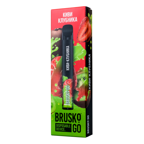 Одноразовая электронная сигарета Brusko Go Киви Клубника 800 затяжек в Санкт-Петербурге