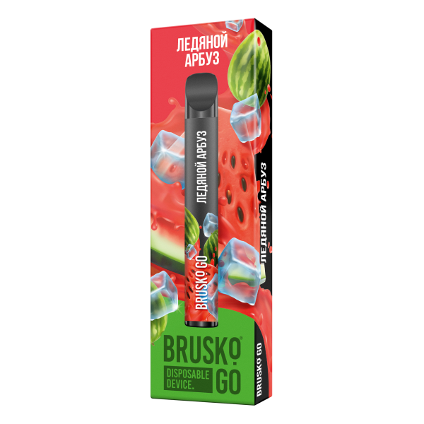 Одноразовая электронная сигарета Brusko Go Ледяной Арбуз 800 затяжек в Санкт-Петербурге