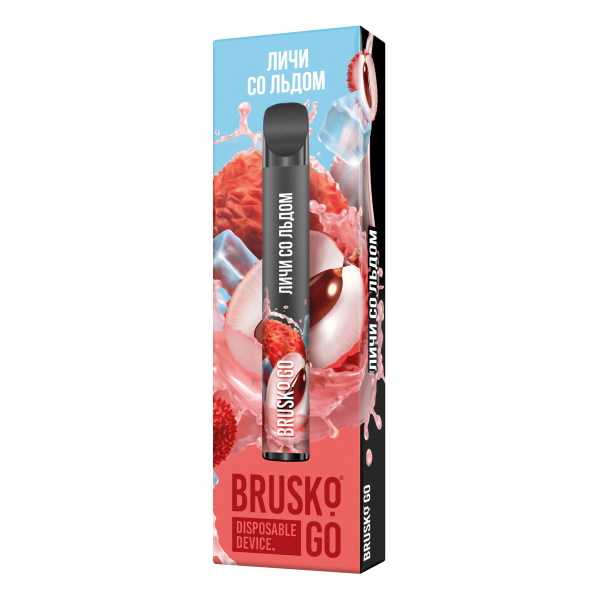 Одноразовая электронная сигарета Brusko Go Личи Со Льдом 800 затяжек в Санкт-Петербурге