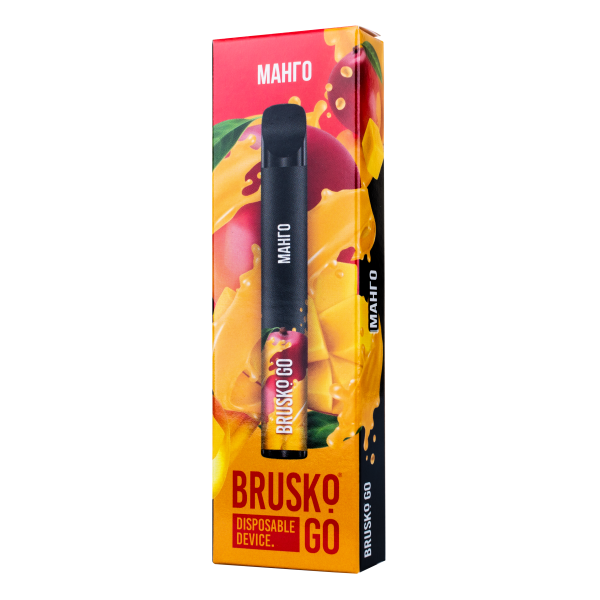 Одноразовая электронная сигарета Brusko Go Манго 800 затяжек в Санкт-Петербурге