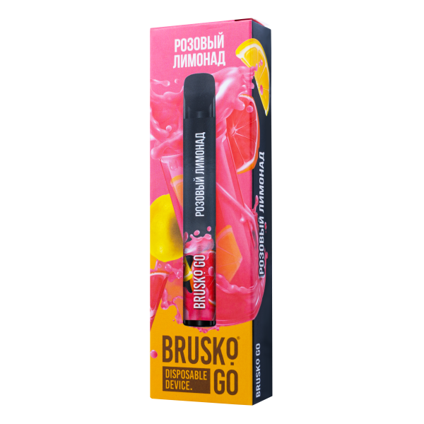 Одноразовая электронная сигарета Brusko Go Розовый Лимонад 800 затяжек в Санкт-Петербурге