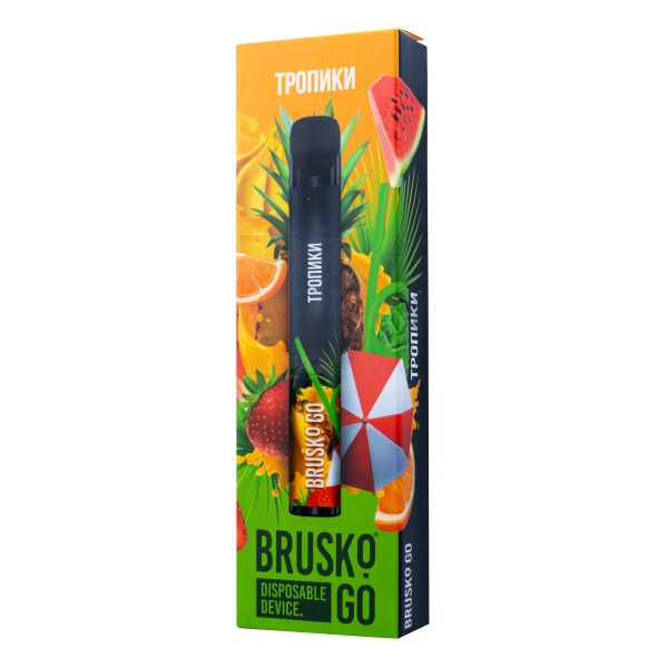 Одноразовая электронная сигарета Brusko Go Тропики 800 затяжек в Санкт-Петербурге