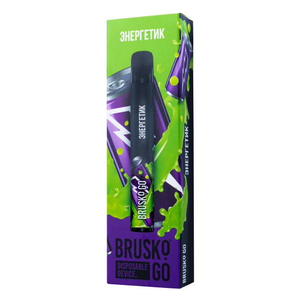 Одноразовая электронная сигарета Brusko Go Энергетик 800 затяжек в Санкт-Петербурге