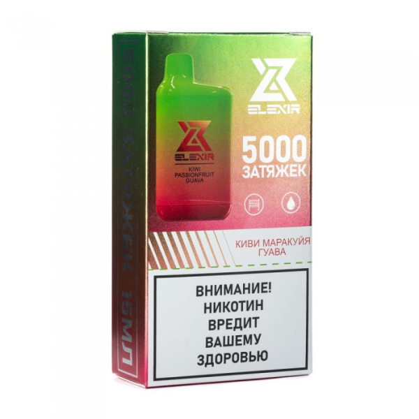 Elexir (Kiwi Passionfruit Guava (Киви маракуйя гуава)), 5000 тяг в Санкт-Петербурге
