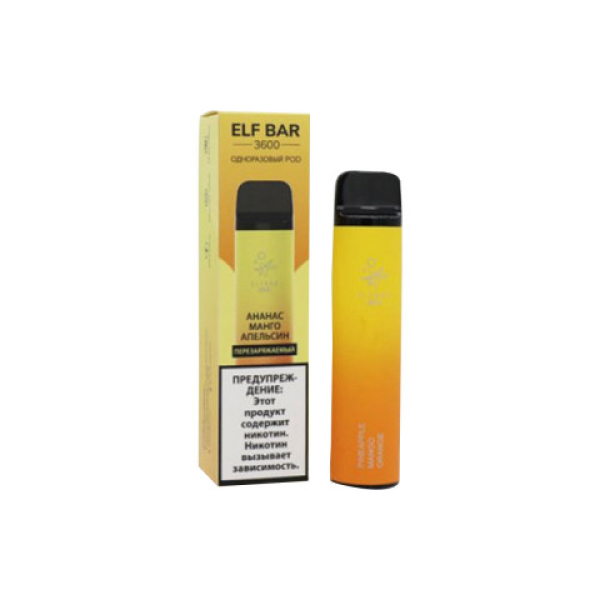 Elfbar (3600 (Ананас манго апельсин)), 3600 тяг в Санкт-Петербурге