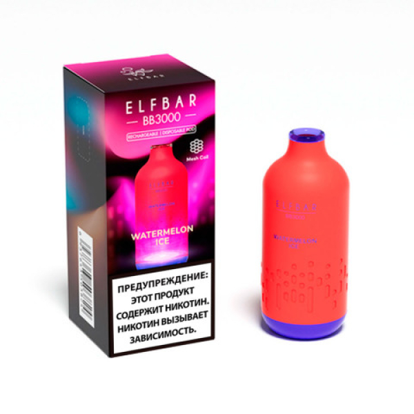 Elfbar BB3000 Арбузный лед, 3000 тяг в Санкт-Петербурге