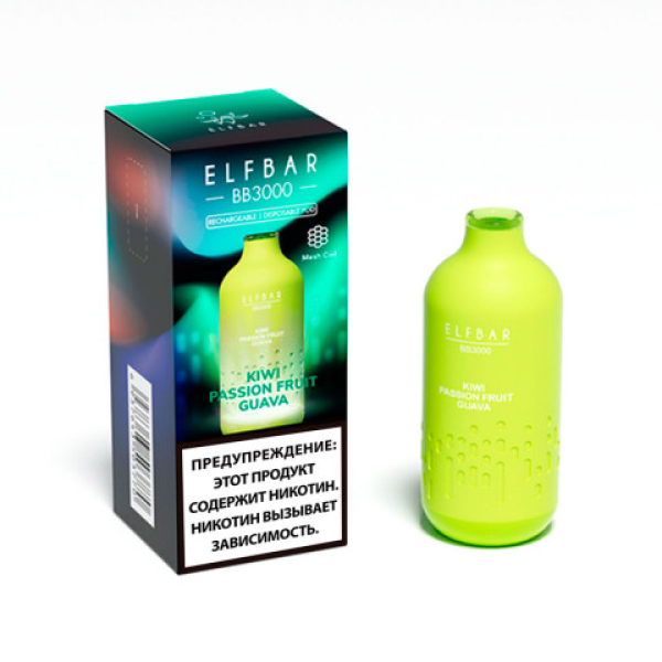 Elfbar BB3000 Киви маракуйя гуава, 3000 тяг в Санкт-Петербурге