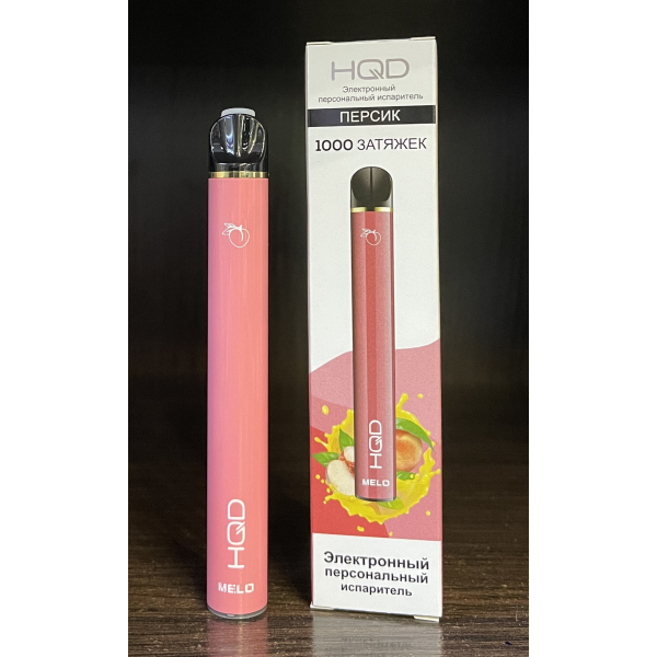 HQD melo peach (персик) 1000 затяжек в Санкт-Петербурге