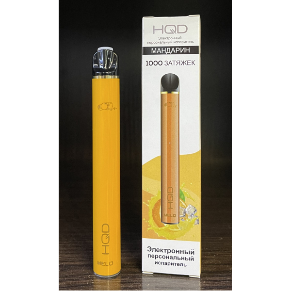 HQD melo tangerine (мандарин) 1000 затяжек в Санкт-Петербурге