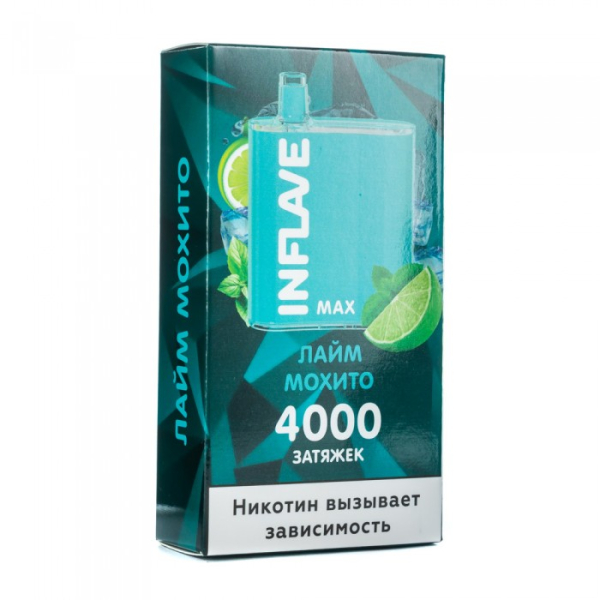 INFLAVE MAX Лайм мохито, 4000 тяг в Санкт-Петербурге