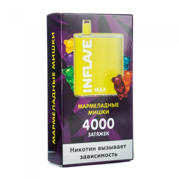 INFLAVE MAX Мармеладные мишки, 4000 тяг в Санкт-Петербурге