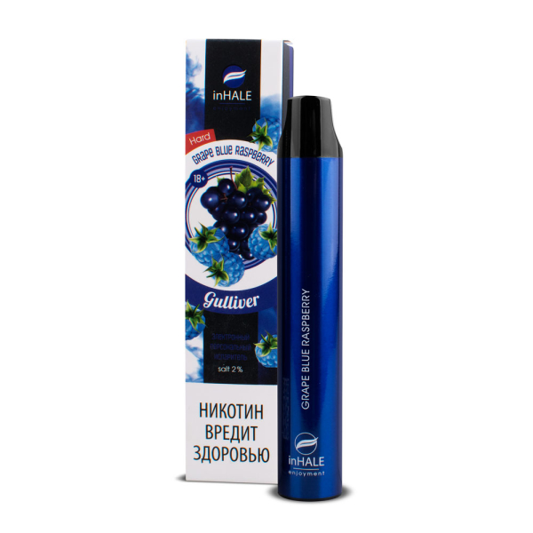 inHale Guliver Hard Grape Blue Raspberry (Ежевика С Виноградом) 1500 затяжек в Санкт-Петербурге