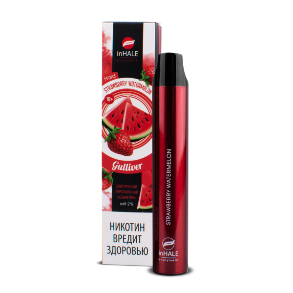 inHale Guliver Hard Strawberry Watermelon (Клубника Арбуз) 1500 затяжек в Санкт-Петербурге