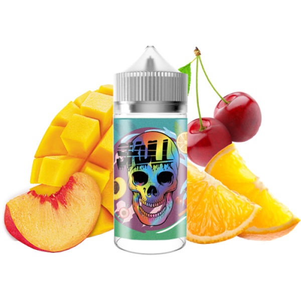 Жидкость SKULL Fruit Bomb (Персик Мандарин Ледяная Вишня) (100 мл, 0 мг/мл) в Санкт-Петербурге