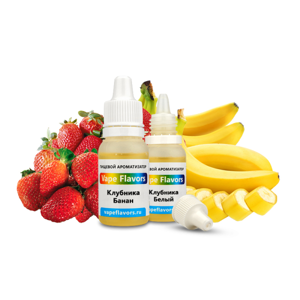 Ароматизатор Vape Flavors Клубника Банан 10мл в Санкт-Петербурге