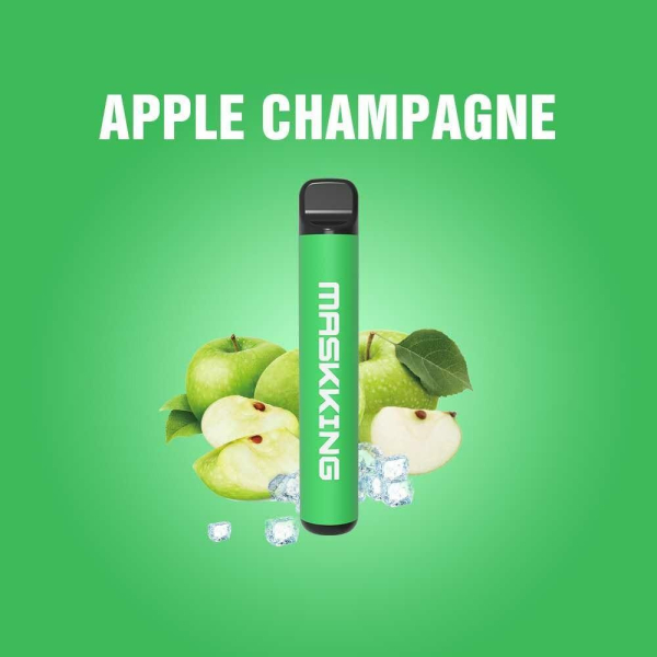 Одноразовая электронная сигарета Maskking High Pro Apple Champagne (Яблочное Шампанское) 1000 затяжек в Санкт-Петербурге
