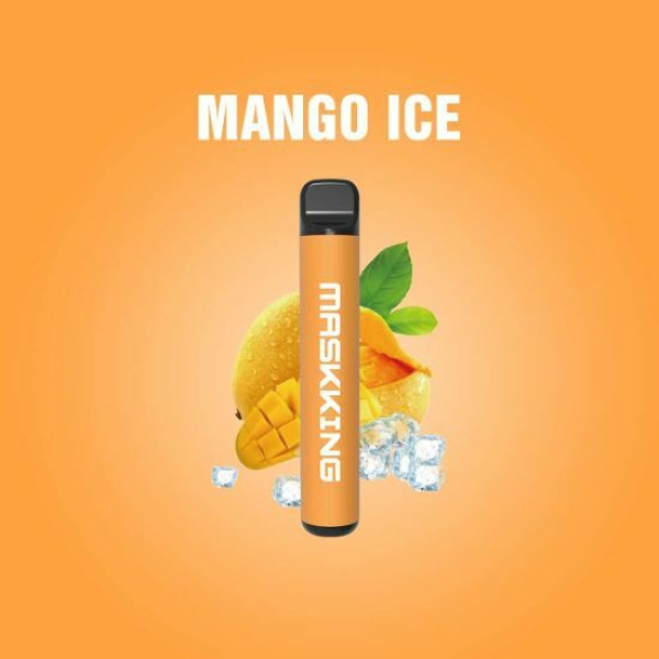 Одноразовая электронная сигарета Maskking High Pro Mango Ice (Манговый Лёд) 1000 затяжек в Санкт-Петербурге