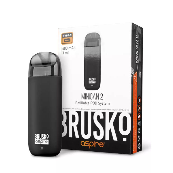Brusko MINICAN 2 (400 мАч, Черный) в Санкт-Петербурге