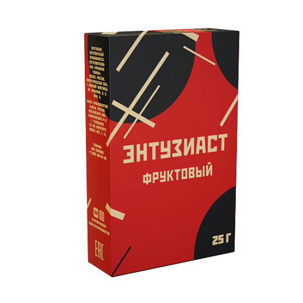 Табак ЭНТУЗИАСТ ФРУКТОВЫЙ 25 гр в Санкт-Петербурге