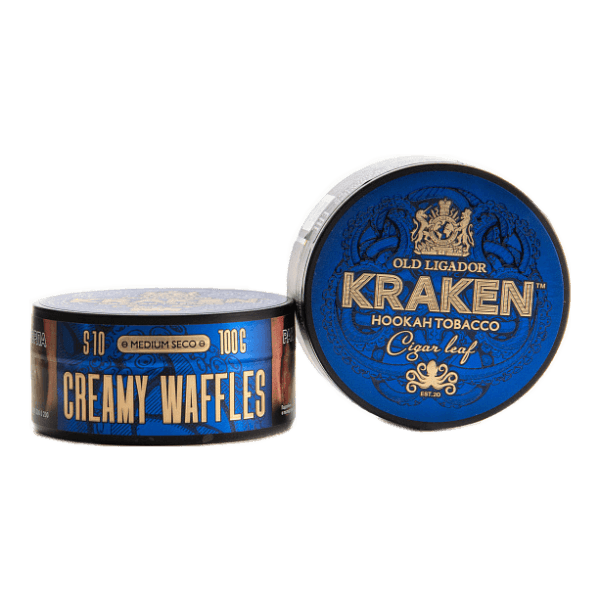 Табак Kraken Medium Seco Creamy Waffles (Сливочные вафли) 100 гр в Санкт-Петербурге
