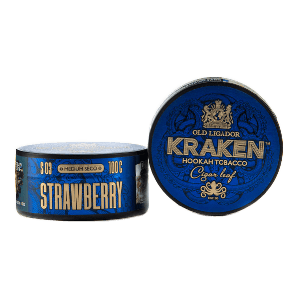 Табак Kraken Medium Seco Strawberr (Клубника) 100 гр в Санкт-Петербурге