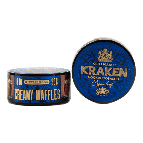 Табак Kraken Medium Seco Creamy Waffles (Сливочные вафли) 30 гр в Санкт-Петербурге