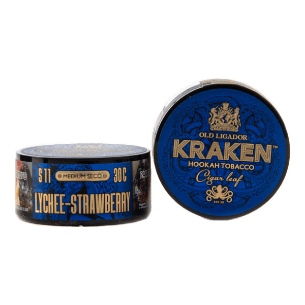 Табак Kraken Medium Seco Lychee strawberry (Личи и клубника) 30 гр в Санкт-Петербурге
