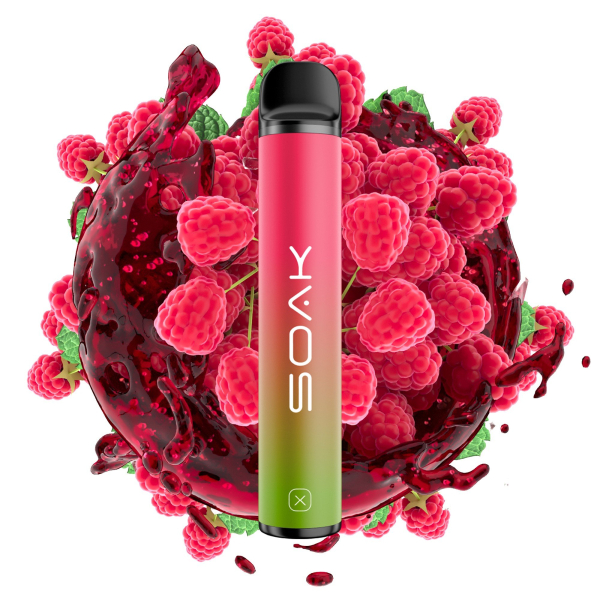 SOAK X Raspberry Soda (Малиновая газировка), 1500 тяг в Санкт-Петербурге
