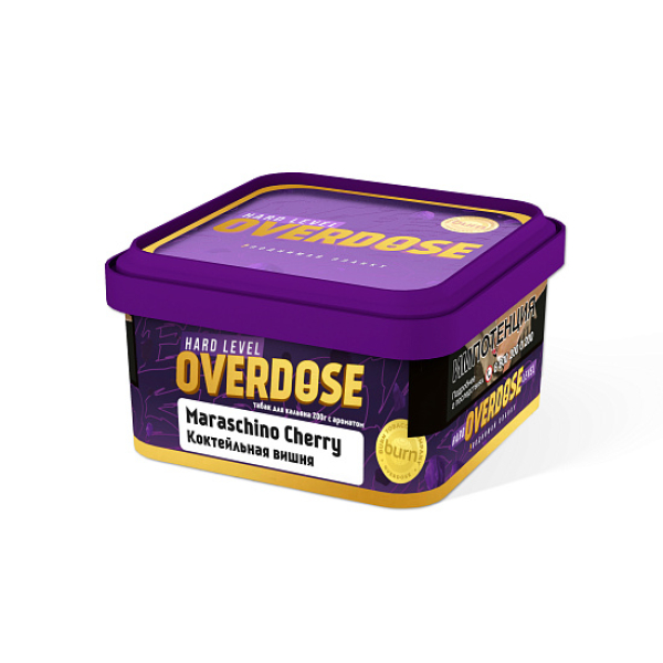 Табак OVERDOSE Maraschino Cherry (коктейльная вишня) 200 гр в Санкт-Петербурге