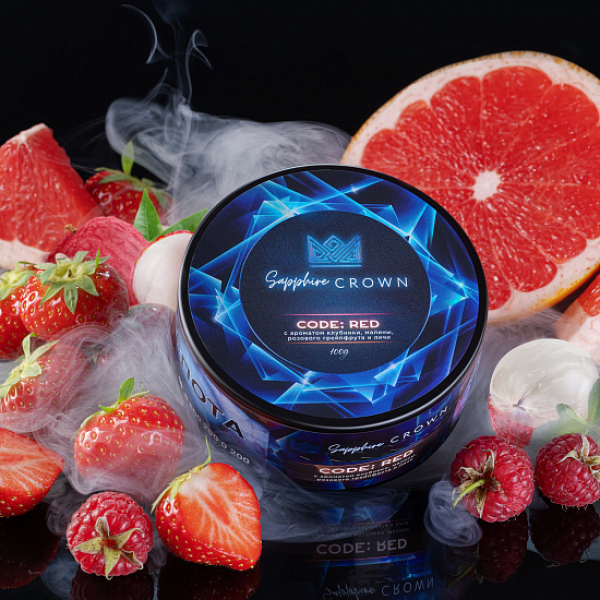 Табак Sapphire Crown Code red (Малина клубника) 100 гр в Санкт-Петербурге