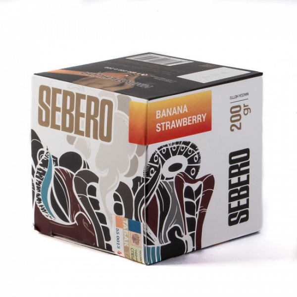 Табак SEBERO BANANA STRAWBERRY 200 грамм в Санкт-Петербурге