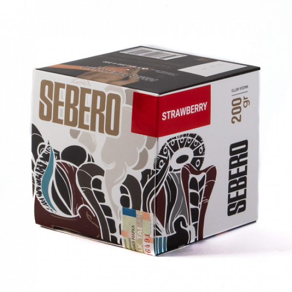 Табак SEBERO STRAWBERRY 200 грамм в Санкт-Петербурге