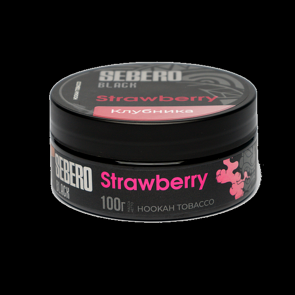 Табак SEBERO BLACK STRAWBERRY 100 гр в Санкт-Петербурге