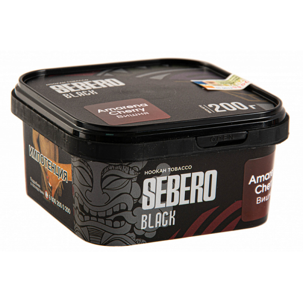 Табак SEBERO BLACK AMARENA CHERRY 200 гр в Санкт-Петербурге