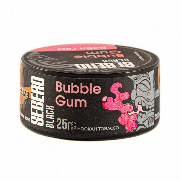 Табак SEBERO BLACK BUBBLE GUM 25 гр в Санкт-Петербурге