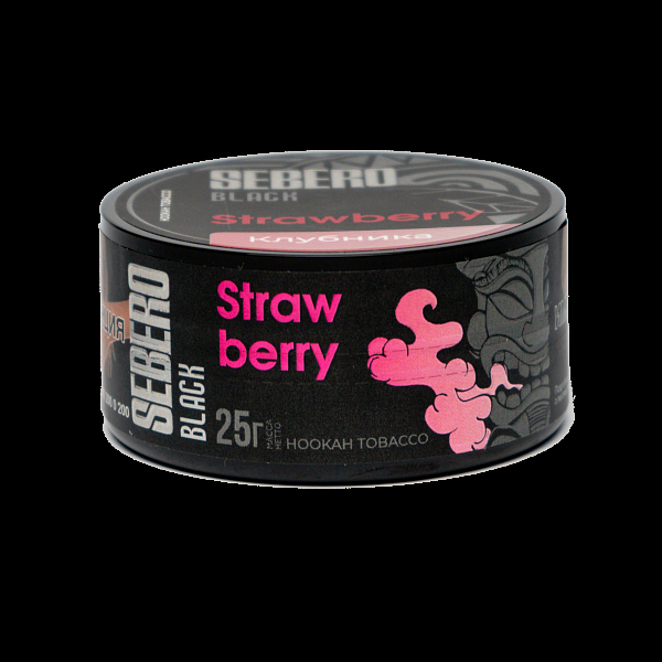 Табак SEBERO BLACK STRAWBERRY 25 гр в Санкт-Петербурге