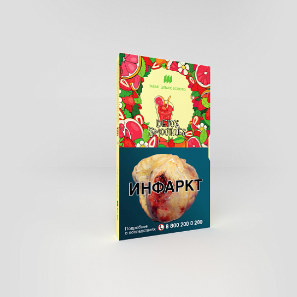Табак ШПАКОВСКОГО DETOX SMOOTHIES (СМУЗИ ИЗ ГРЕЙФРУТА И КЛУБНИКИ) 40 гр в Санкт-Петербурге